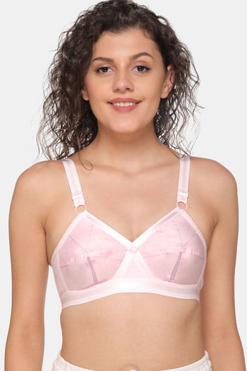 Buy Sona Single Layered Non Wired Full Coverage Sag Lift Bra - Pink