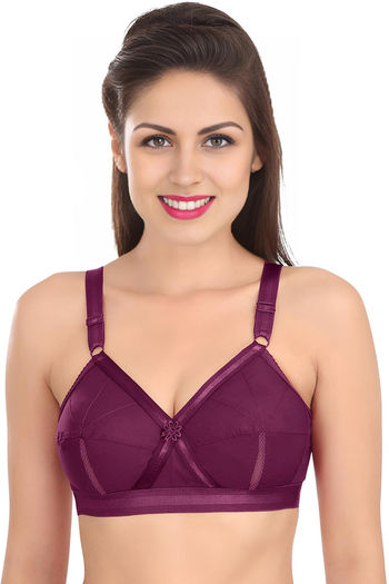 Buy Sona Single Layered Non Wired Full Coverage Sag Lift Bra - Wine