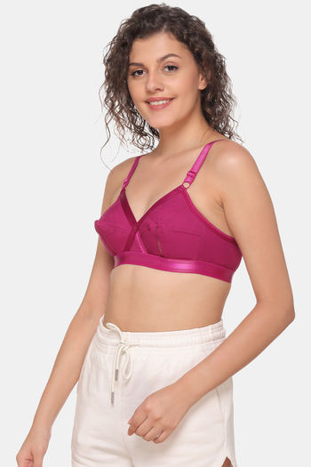 Buy Sona Single Layered Non Wired Full Coverage Sag Lift Bra - Wine at  Rs.419 online