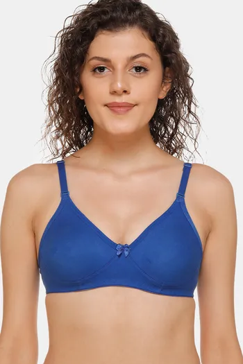 Buy Sona Double Layered Non Wired 3/4Th Coverage Sag Lift Bra - Blue