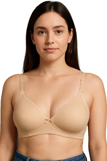 Buy Sona Double Layered Non Wired 3/4Th Coverage Sag Lift Bra - Skin