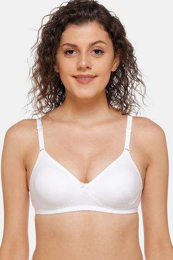 Buy Enamor Double Layered Wirefree Cami Bra - White at Rs.349 online