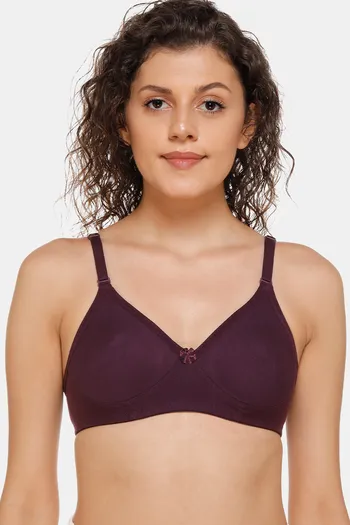 Buy Sona Double Layered Non Wired 3/4Th Coverage Sag Lift Bra - Wine at  Rs.349 online