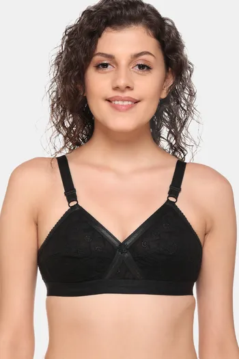 Buy Reco Generic Daily Bra Non Padded Wire Free High Coverage Moulded Cup  (Skin-36D) at