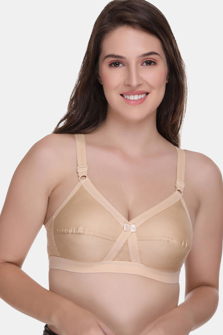 Buy Sona Single Layered Non Wired Medium Coverage Sag Lift Bra - Skin at  Rs.390 online