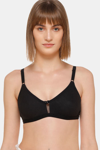 Buy Sona Double Layered Non Wired 3/4Th Coverage Sag Lift Bra - Black