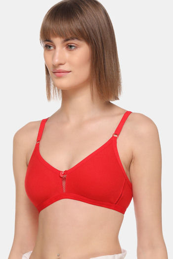 Buy Sona Double Layered Non Wired 3/4Th Coverage Sag Lift Bra - Red at  Rs.339 online