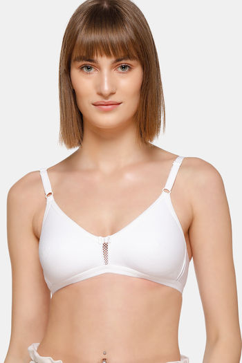 Buy Featherline Padded Non Wired Full Coverage T-Shirt Bra - White