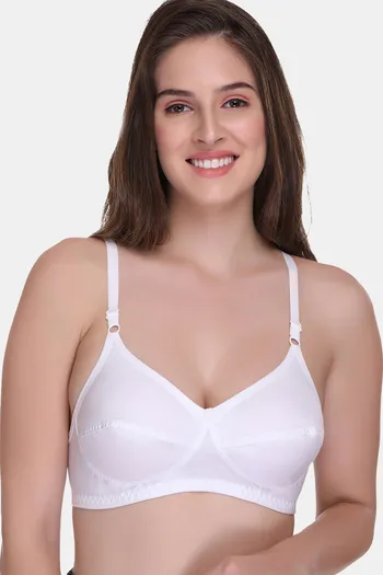 Buy online White Cotton Bra from lingerie for Women by Madam for