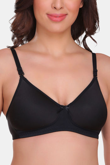 Buy Sona Padded Non Wired 3/4th Coverage Sag Lift Bra - Black Grey at  Rs.499 online