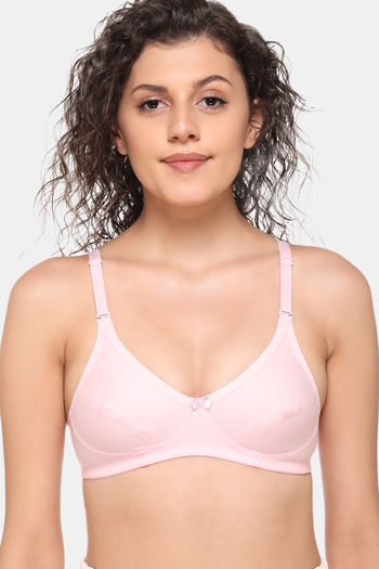 Buy Sona Single Layered Non Wired Medium Coverage Sag Lift Bra - Pink