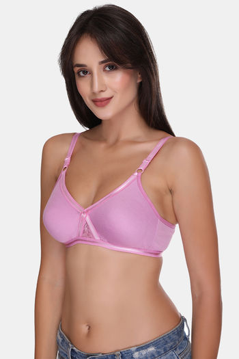 Buy Sona Double Layered Non Wired 3/4th Coverage Sag Lift Bra - Pink at  Rs.450 online