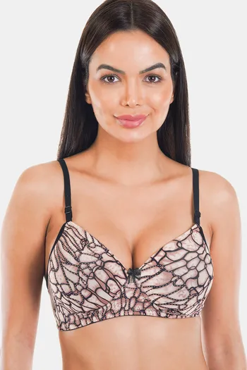 Buy Sona Padded Non Wired 3/4th Coverage Sag Lift Bra - Printed at Rs.499  online
