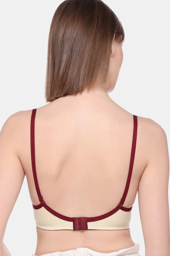 Sona Women Backless Light Padded Bra With Transparent Back Strap