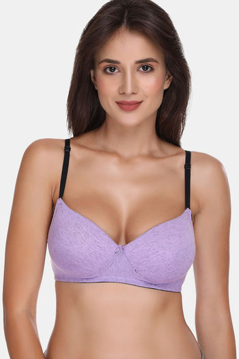 Buy Sona Padded Non Wired 3/4th Coverage Sag Lift Bra - Lavender