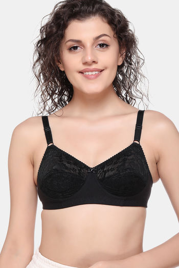 Buy Zivame Made to Layer Eyelet Lace Longline Bralette- Black at