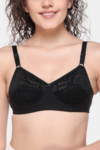 Buy Sona Single Layered Non Wired Medium Coverage Sag Lift Bra - Black at  Rs.379 online