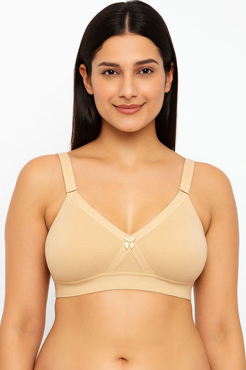Buy Sona Double Layered Non Wired Medium Coverage Sag Lift Bra - Skin