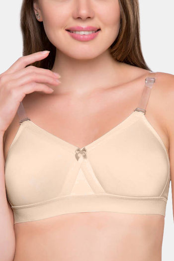 Buy Sona Double Layered Non Wired Medium Coverage Sag Lift Bra - Skin at  Rs.451 online