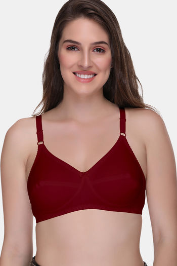 Buy Trylo Double Layered Non-Wired Full Coverage Blouse Bra - Red