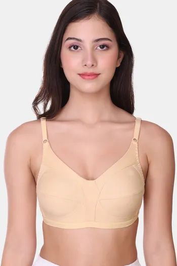 Buy Sona Single Layered Non Wired Medium Coverage Sag Lift Bra - Skin at  Rs.390 online