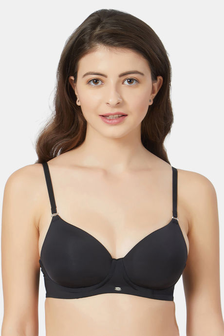 SOIE Classic Women Full Coverage Lightly Padded Bra - Buy Black SOIE  Classic Women Full Coverage Lightly Padded Bra Online at Best Prices in  India