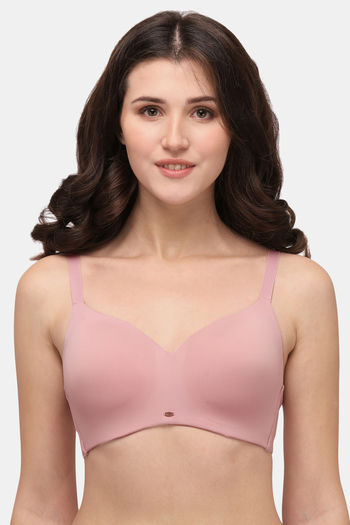 Buy Soie Full Coverage, Padded, Non-Wired Seamless Bra - Mist