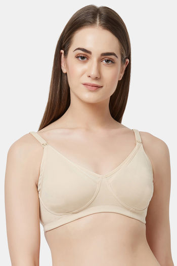 Buy Soie Non-Padded Non-Wired Maternity Bra - Nude at Rs.608 online