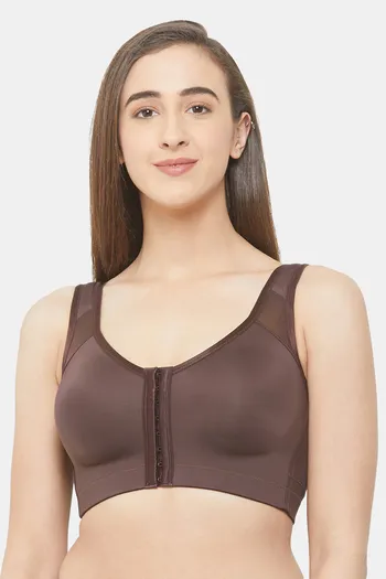 Buy Soie Front Closure Full/ Extreme Coverage Non-Padded, Non- Wired Bra -  Fudge at Rs.1131 online
