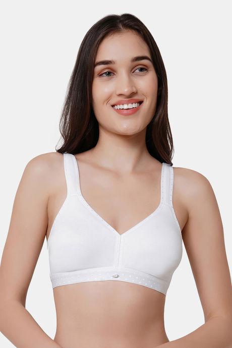 Buy Soie Full Coverage, Non Padded, Non Wired Bra - White at Rs.703 online