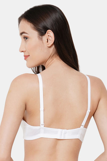 Buy Soie Non Padded Non Wired Full Coverage T-Shirt Bra - White at