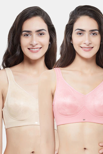 Buy Soie Minimizer Full Coverage Non Wired Bra (Pack Of 2) - Assorted