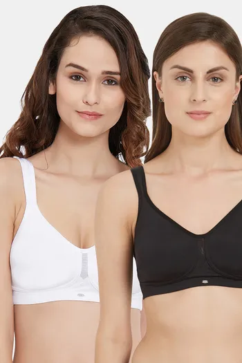 Buy Soie Full Coverage Minimiser Non-Padded Non-Wired Bra (Pack Of2) - Assorted