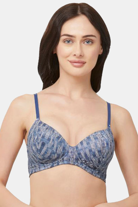 Buy SOIE Women Semi Coverage Padded T-shirt Bra With Low Rise