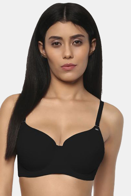Buy SOIE Women's Full-Extreme Coverage Padded Wired Bra-Black online