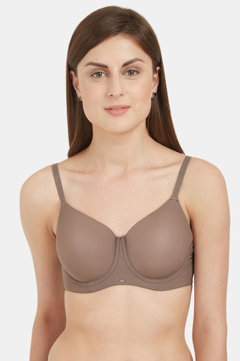 Buy SOIE Full Coverage Padded Wired T-shirt Bra with Mesh Detailing-Brown- 38C Online at Best Prices in India - JioMart.