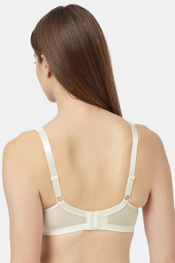 Buy Soie Padded Non Wired Full Coverage T-Shirt Bra - Ivory at Rs