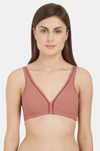 Buy Soie Double Layered Non Wired Medium Coverage Bra - Cinnamon at Rs.481  online