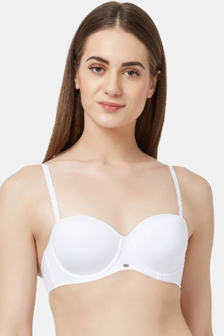 Buy Soie Lightly Lined Regular Wired Medium Coverage Strapless Bra