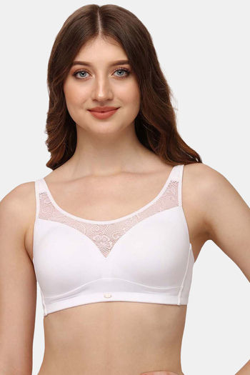 Buy Soie Lightly Lined Non Wired Full Coverage T-Shirt Bra - White