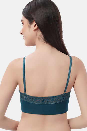Buy Soie Padded Non Wired Full Coverage Tube Bra - Teal at Rs.740