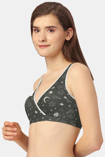 Buy Soie Double Layered Non Wired Medium Coverage Cami Bra - Print at Rs.690  online