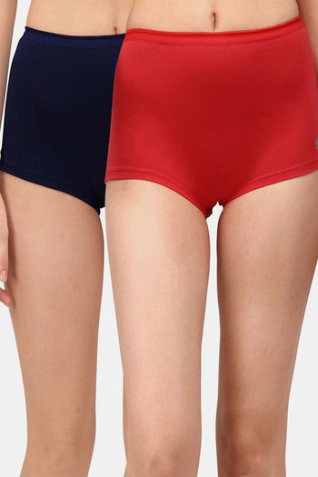 Buy Soie High Rise Half Coverage Boyshort (Pack of 2) - Assorted