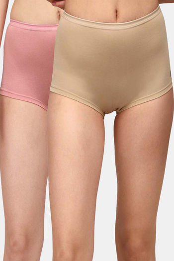 Buy Soie High Rise Half Coverage Boyshort (Pack of 2) - Assorted