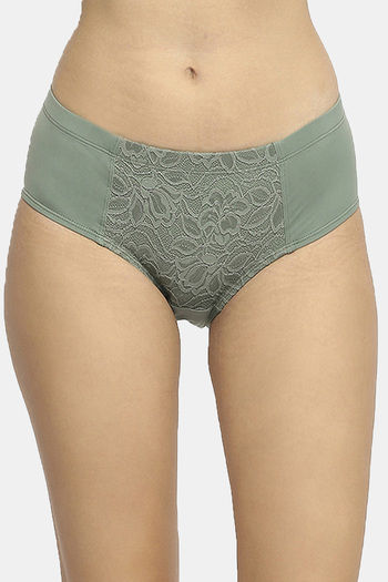 Buy Soie High Rise Full Coverage Hipster Panty - Grass