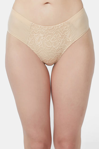 Buy Soie High Rise Half Coverage Hipster Panty - Nude