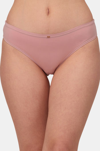 Buy Soie Medium Rise Half Coverage Bikini Panty - Mist