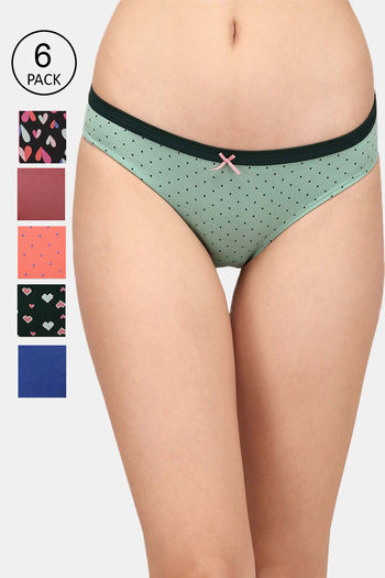 Good Days Microfiber Thong 5 Pack Panties - Nude/combo