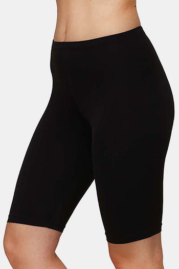 Buy Soie Knee Length Cycling Shorts Black at online