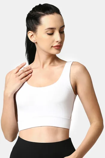 Buy Soie Double Layered Non-Wired Full Coverage Super Support Bra - White  at Rs.640 online